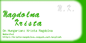 magdolna krista business card